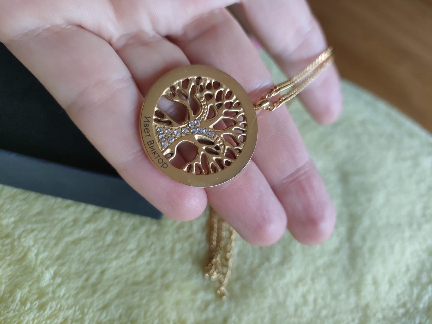 Customer photo review of Necklace: Tree of Life