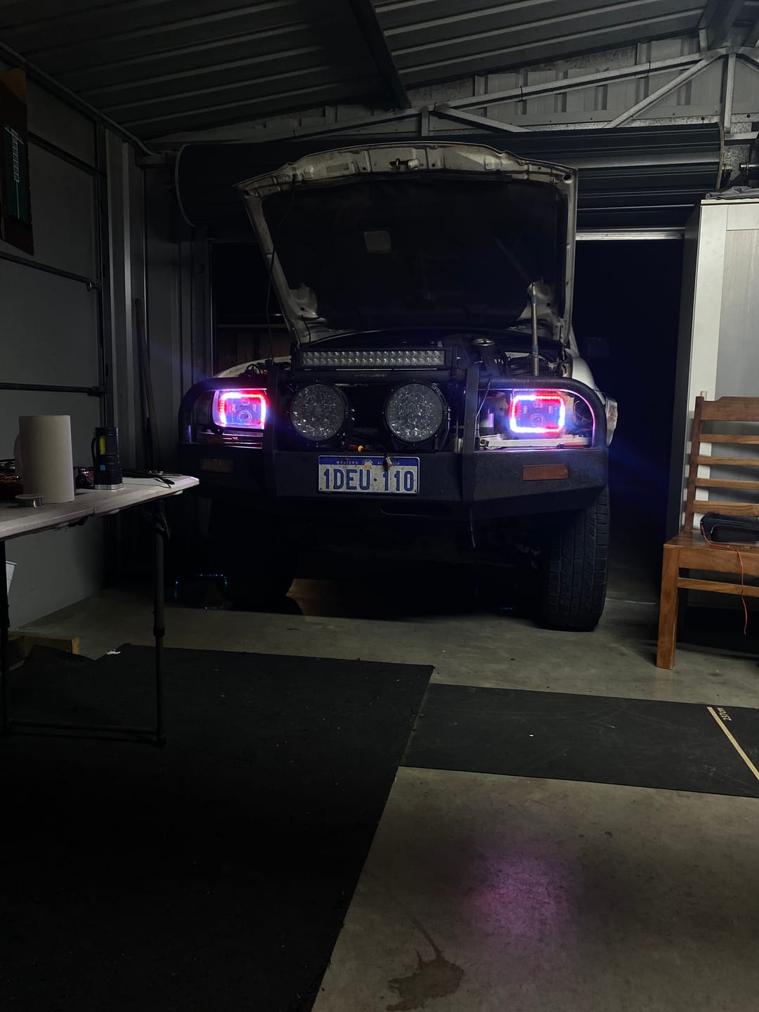 Customer photo review of 5X7" LED Colour Chasing Headlights