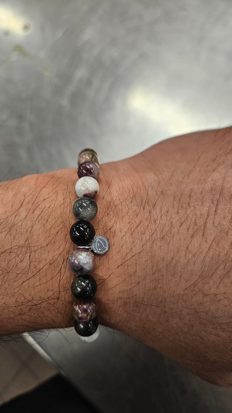 Customer photo review of Rainbow Tourmaline Bracelet