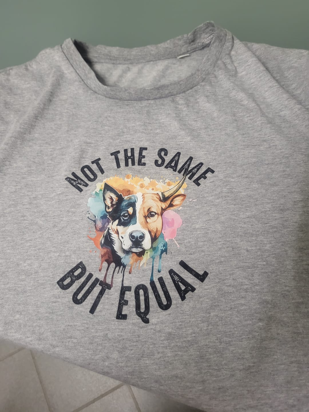 Customer photo review of Not the same but equal - Premium Shirt