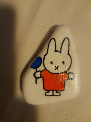 Customer photo review of QR Codes voor de Happy Stone App