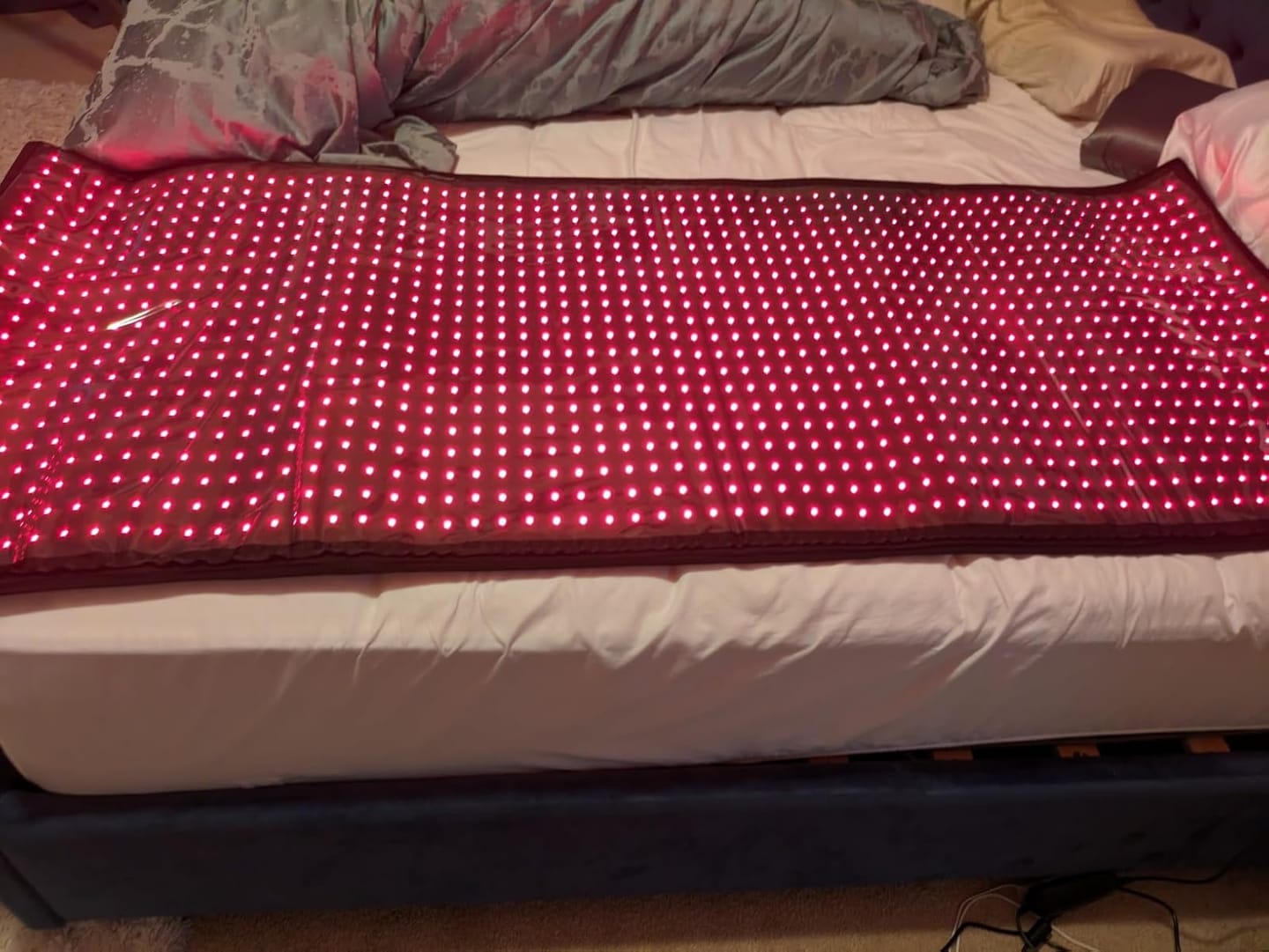 Customer photo review of Nicebeam Full Body Red Light Therapy Mat