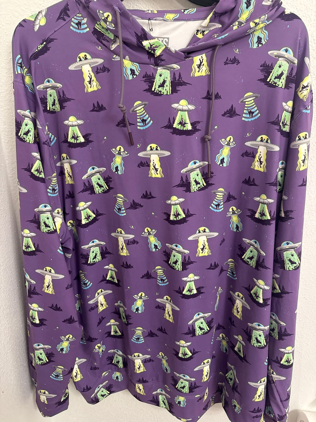 Customer photo review of Scream Me Up! – Performance Hoodie