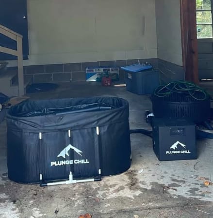 Customer photo review of Cold Plunge Chiller + Tub (MAX)