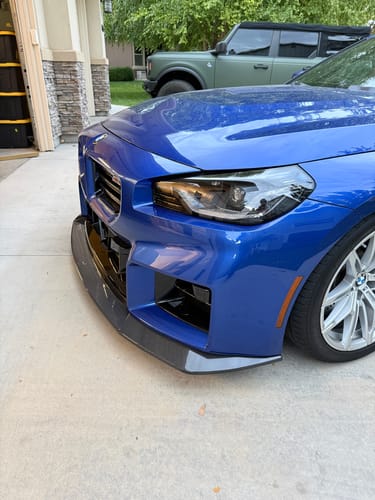 Customer photo review of G87 M2 Suvneer Carbon Fiber Front Lip