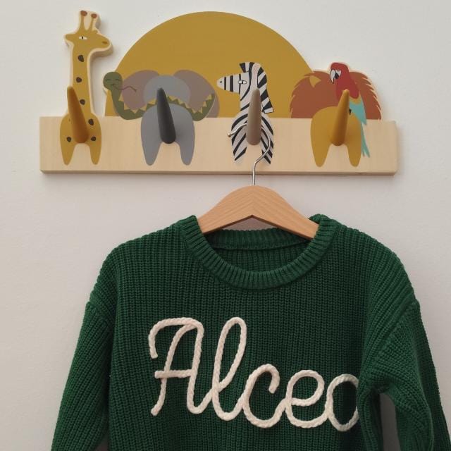 Customer photo review of Hand Knitted Personalized Sweater