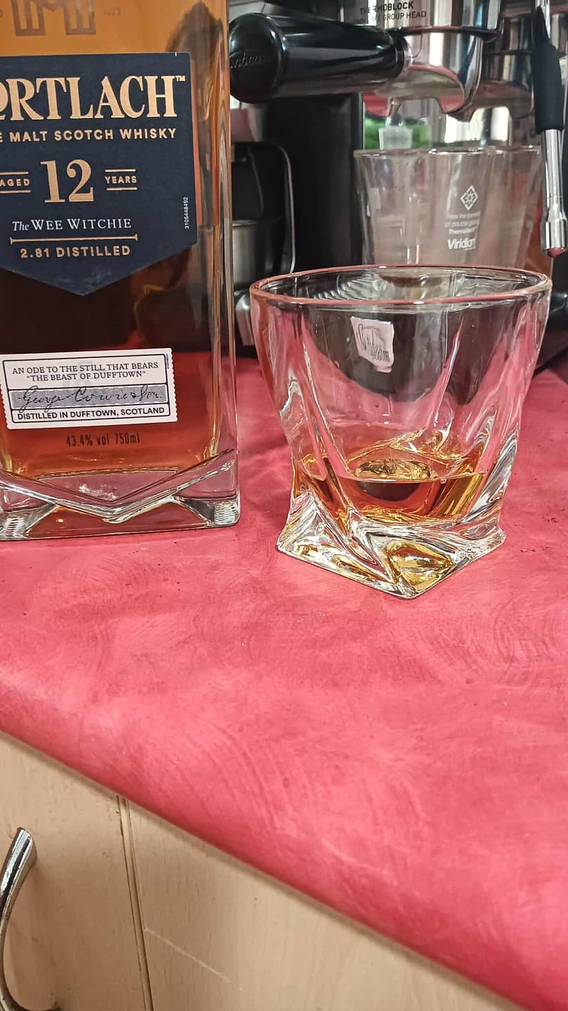 Customer photo review of M&B Helix Whisky Glasses Set