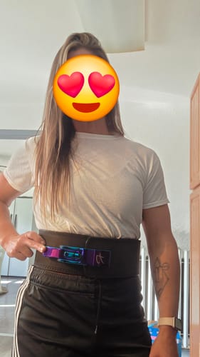 Customer photo review of 10MM Lever Belt - Grey