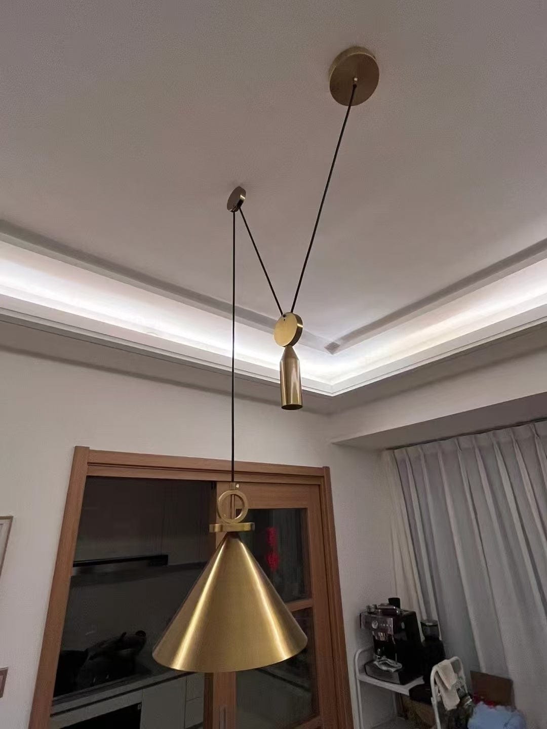 Customer photo review of Denmark Pulley Art Modern Pendant Lights