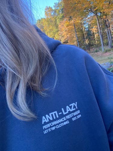 Customer photo review of THE ANTI LAZY HOODIE