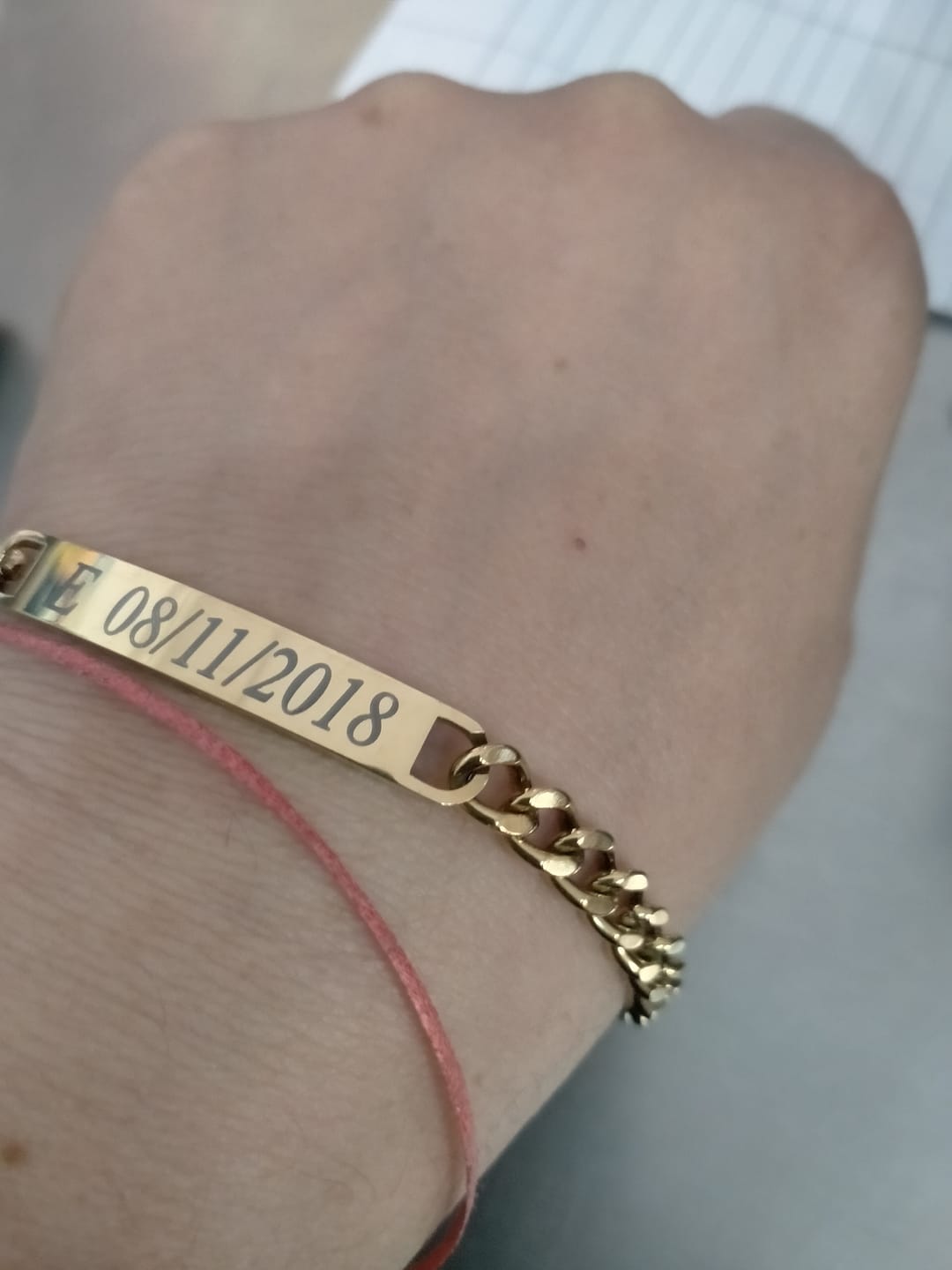 Customer photo review of Bracciali per Coppia Personalizzati con Incisione ✦ Unione Eterna