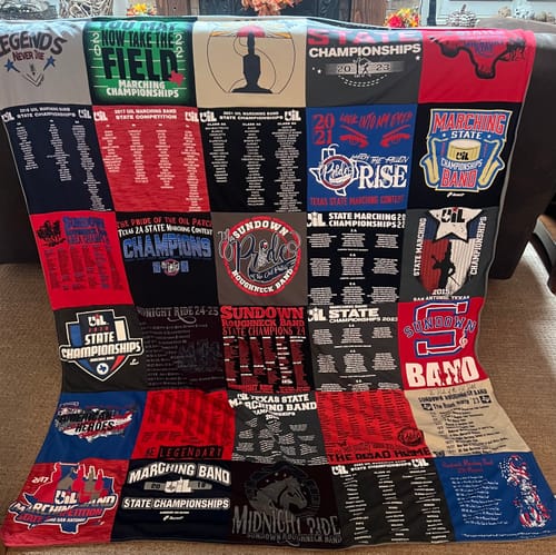 Customer photo review of Premium T Shirt Quilt