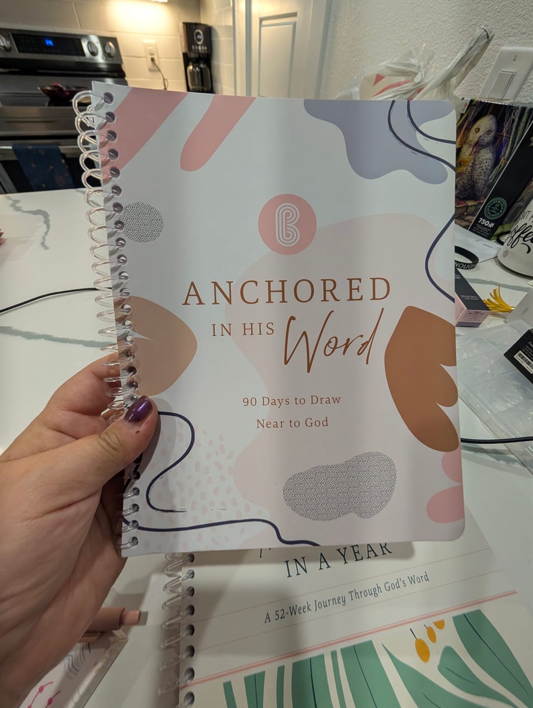 Customer photo review of Anchored In His Word: A 90 Day Devotional