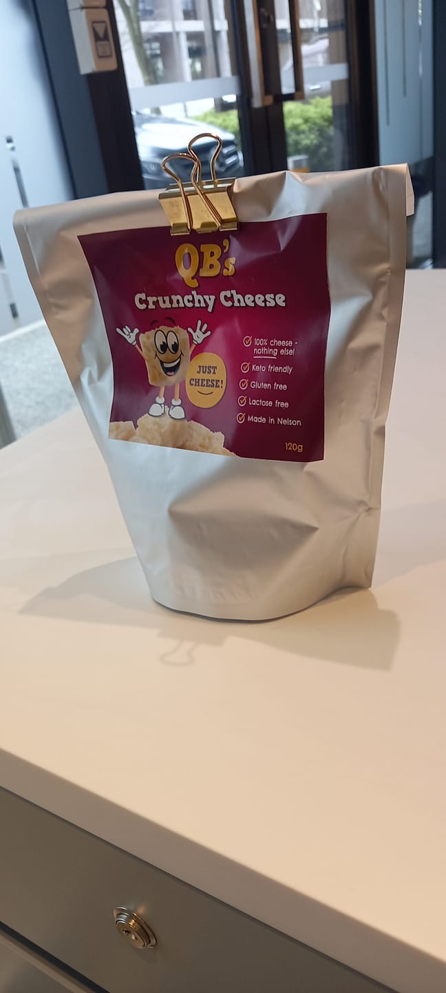 Customer photo review of QB Snacks Just Cheese Crunchy Cheese
