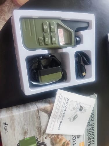 Customer photo review of Rechargeable Dog Training Collar – Waterproof Shock, Vibration & Beep Modes with Remote