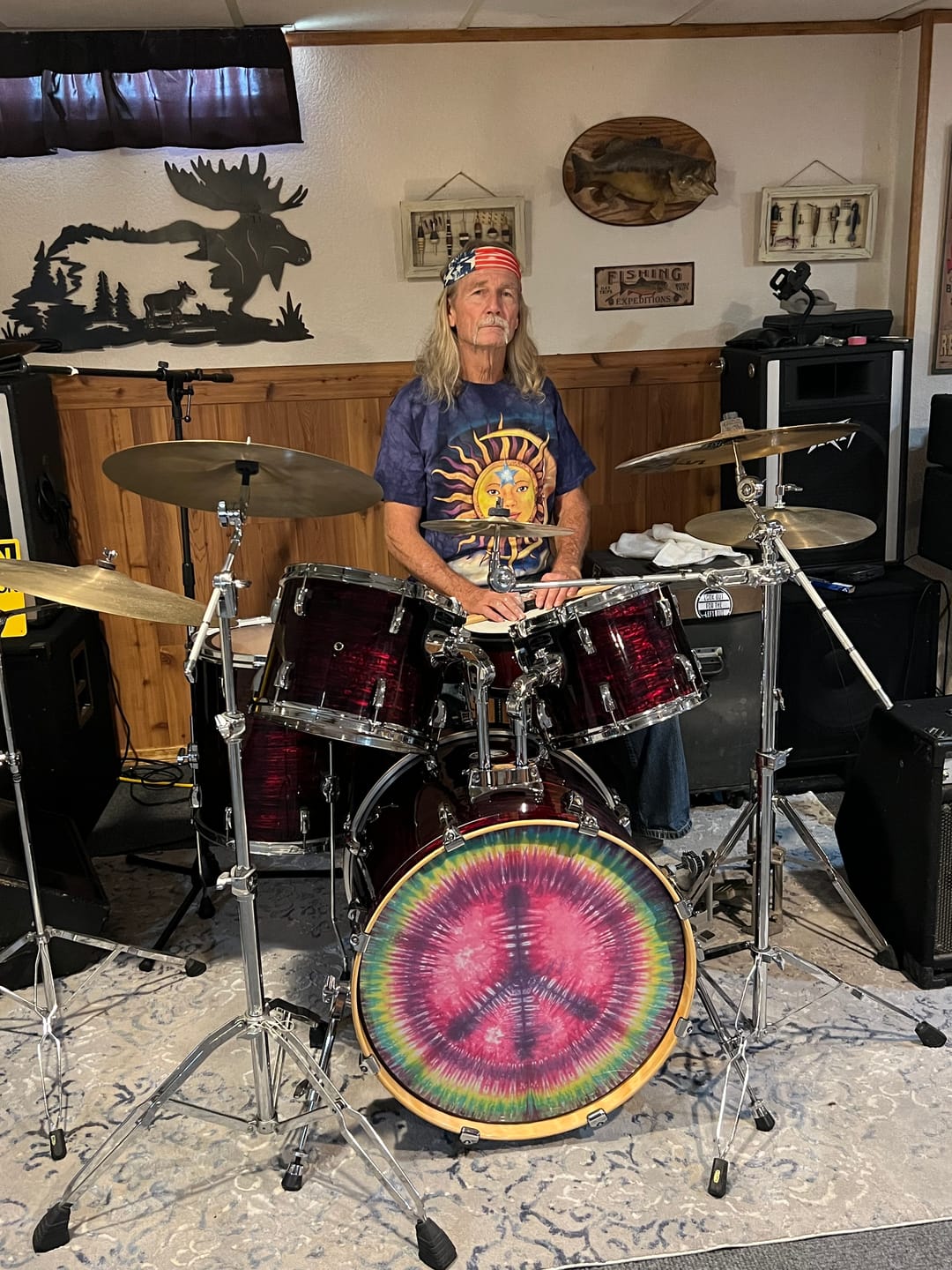 Customer photo review of Sun Moon and Star Tie Dye T Shirt