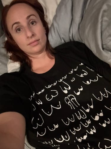 Customer photo review of Titties T-Shirt