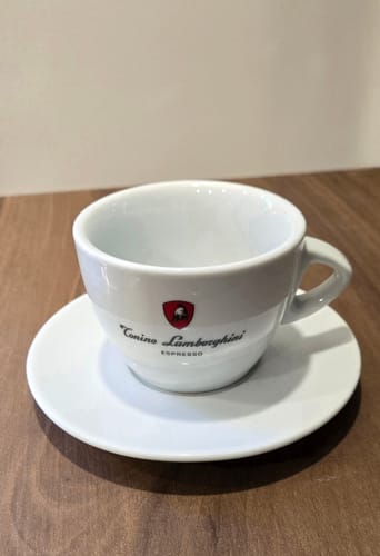 Customer photo review of Italian Coffee Cup and Saucer - White Collection