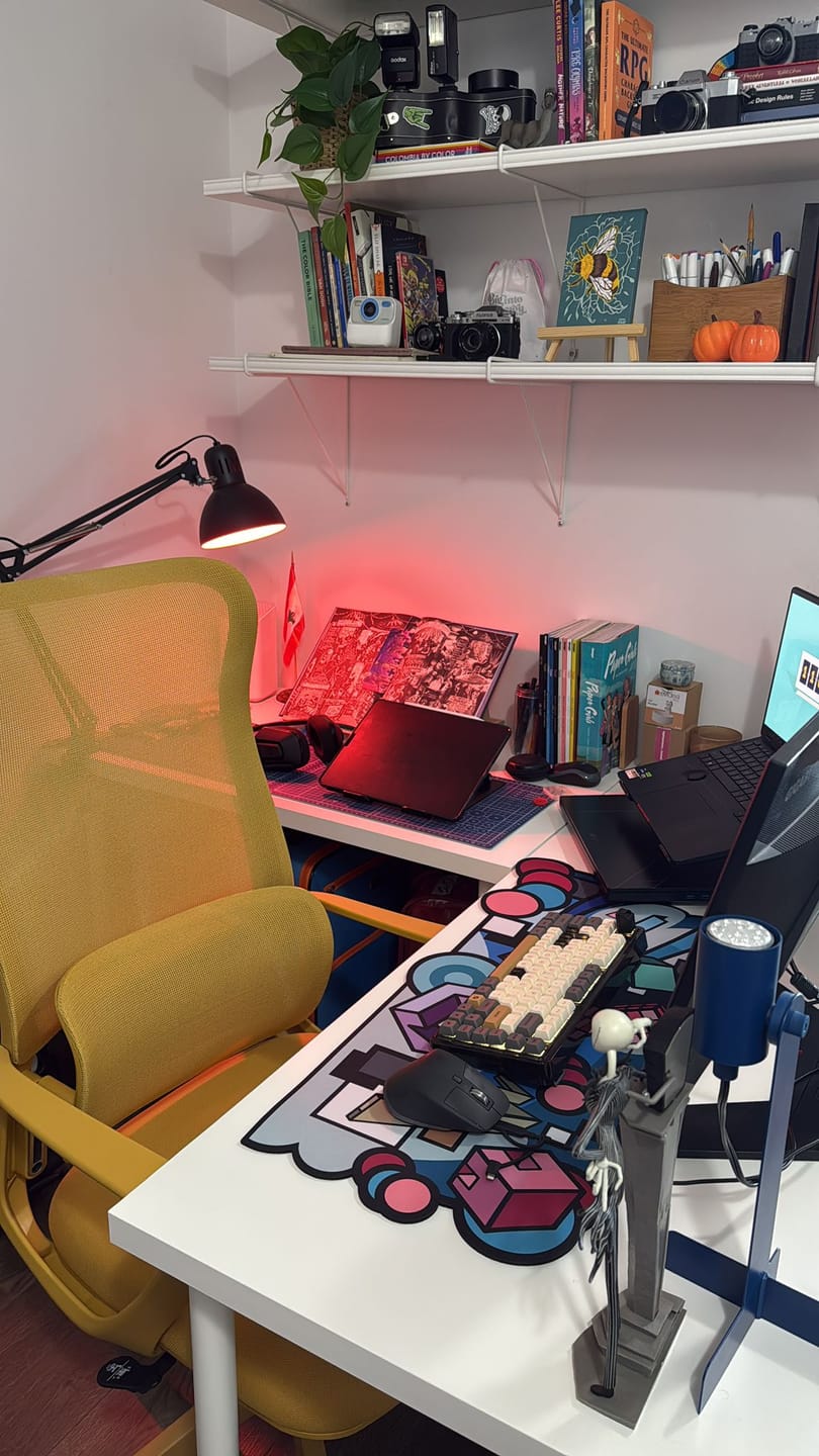 Customer photo review of RETROGRADE - Limited Edition - Large Cloth Desk Pad