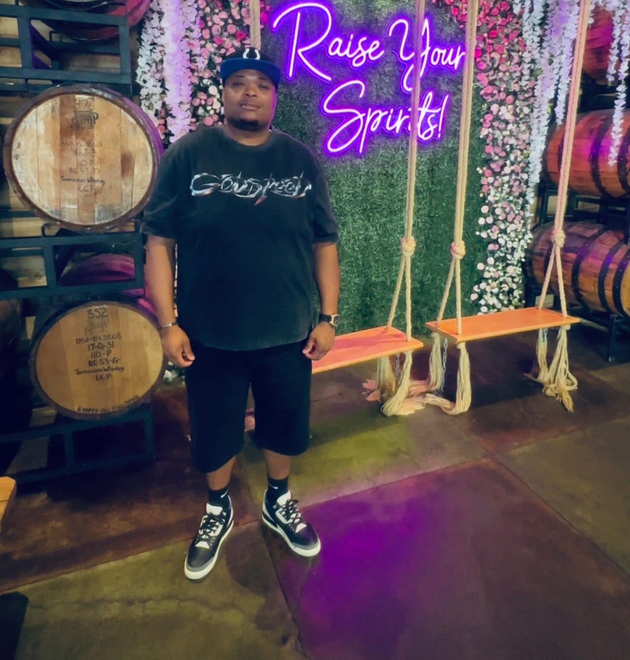 Customer photo review of Godspeed New Age Logo Tee Black
