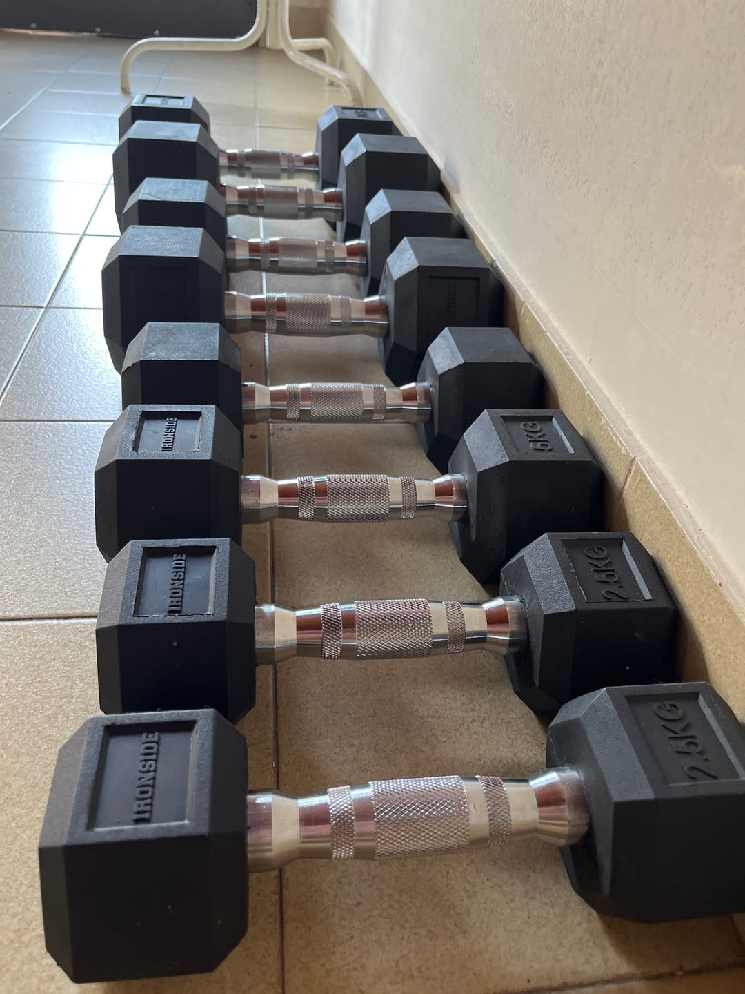 Customer photo review of Mancuerna Hexagonal (2.5 a 50 kg) IRONSIDE