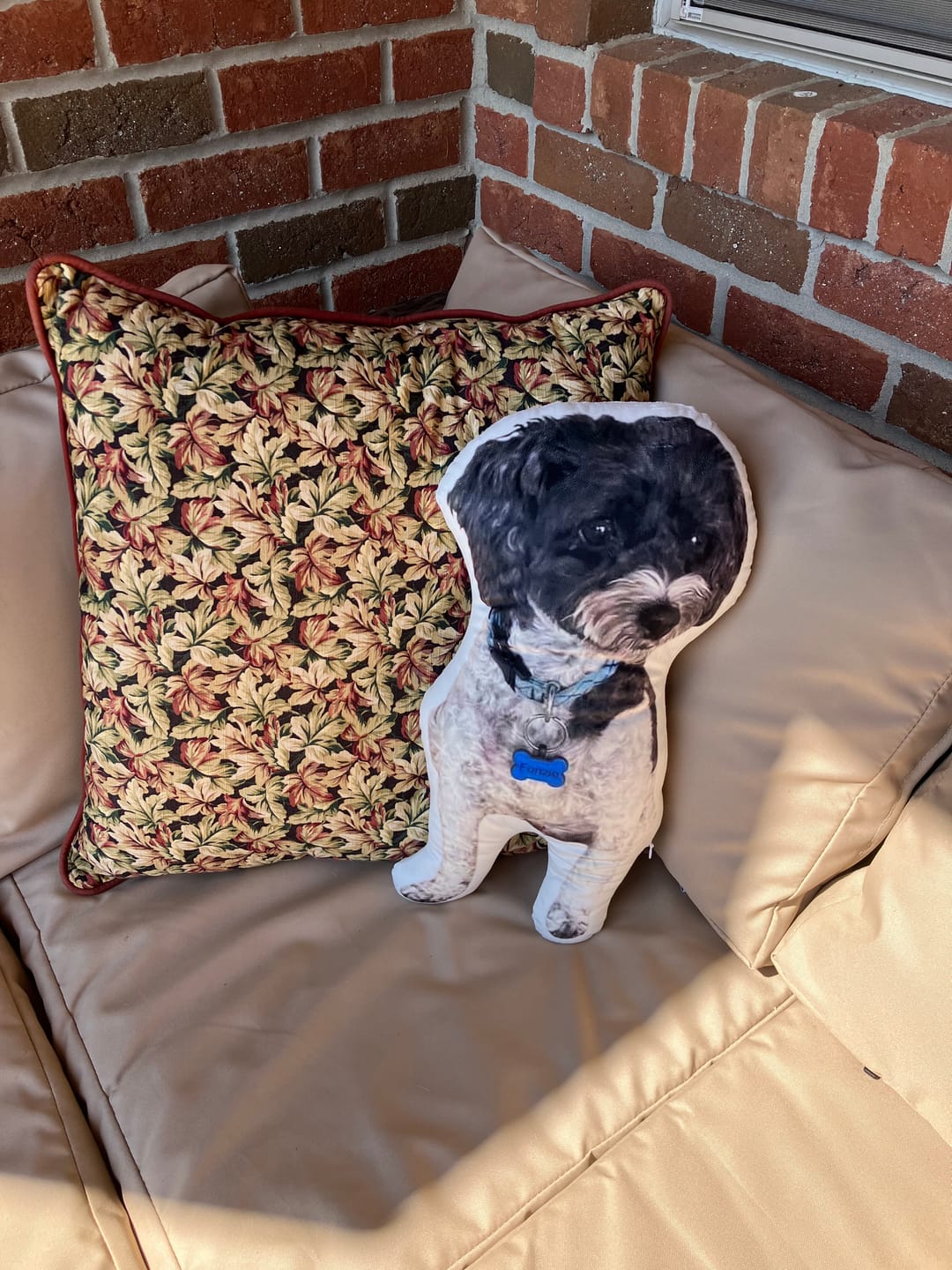 Customer photo review of Custom Pet Shaped Pillow that Look Like your Pet - ThePetPillow