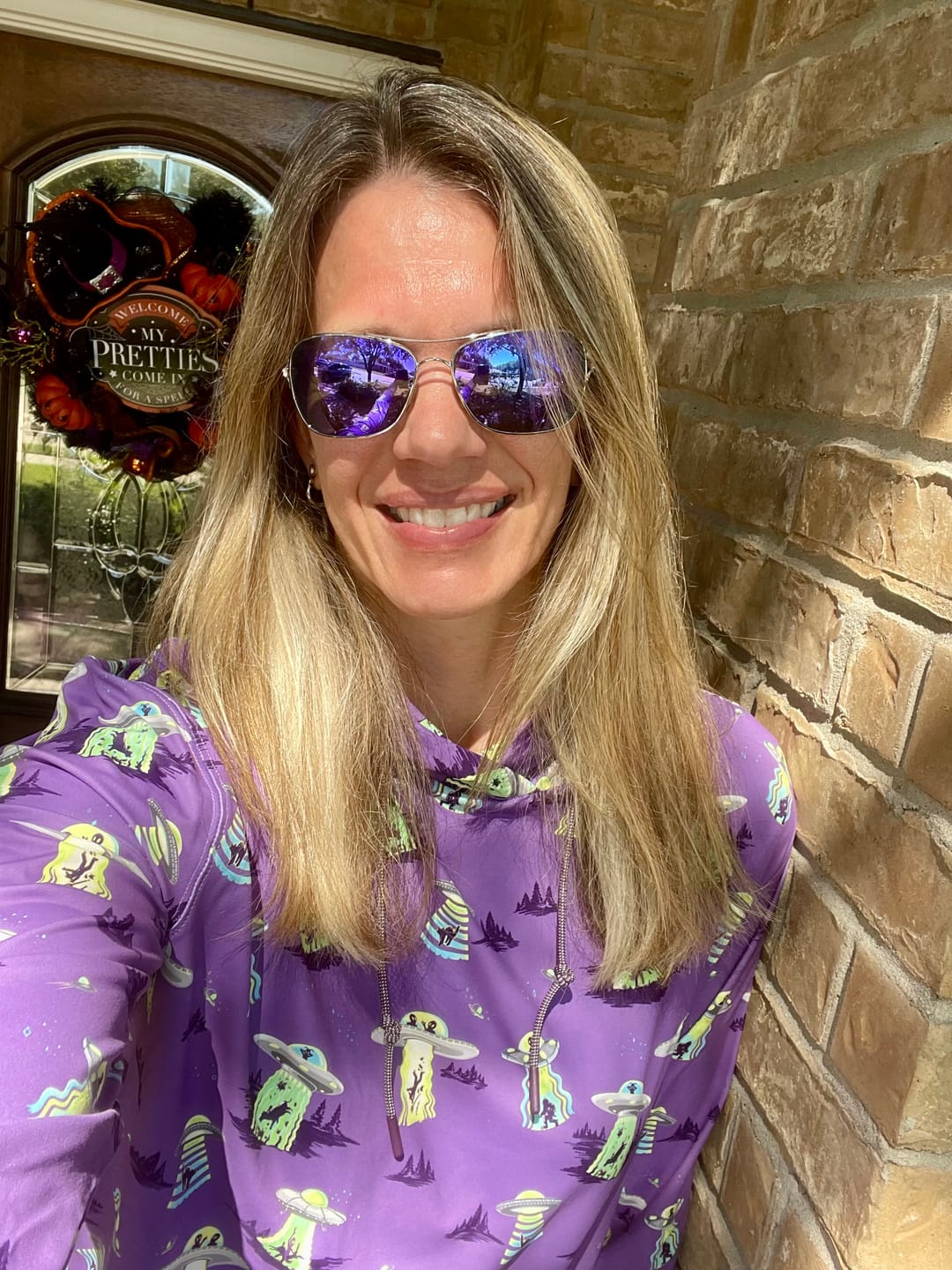 Customer photo review of Scream Me Up! – Performance Hoodie