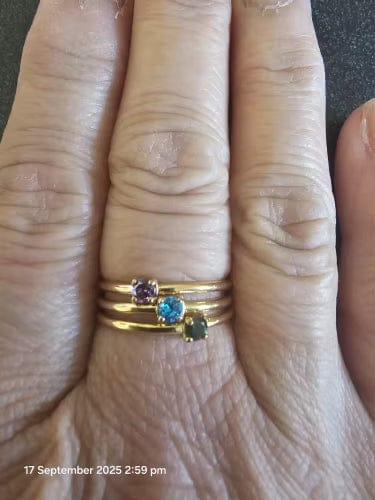 Customer photo review of Ophelia Birthstone Ring