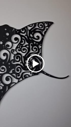 Customer video review of Mandala Stingray Wall Art