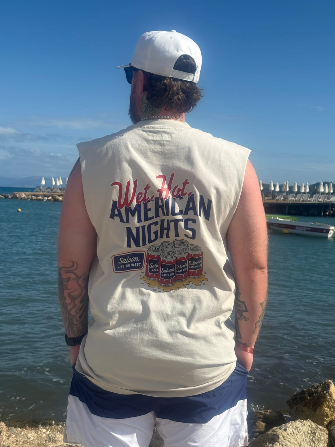Customer photo review of American Nights - Heavy Faded Festival Tank