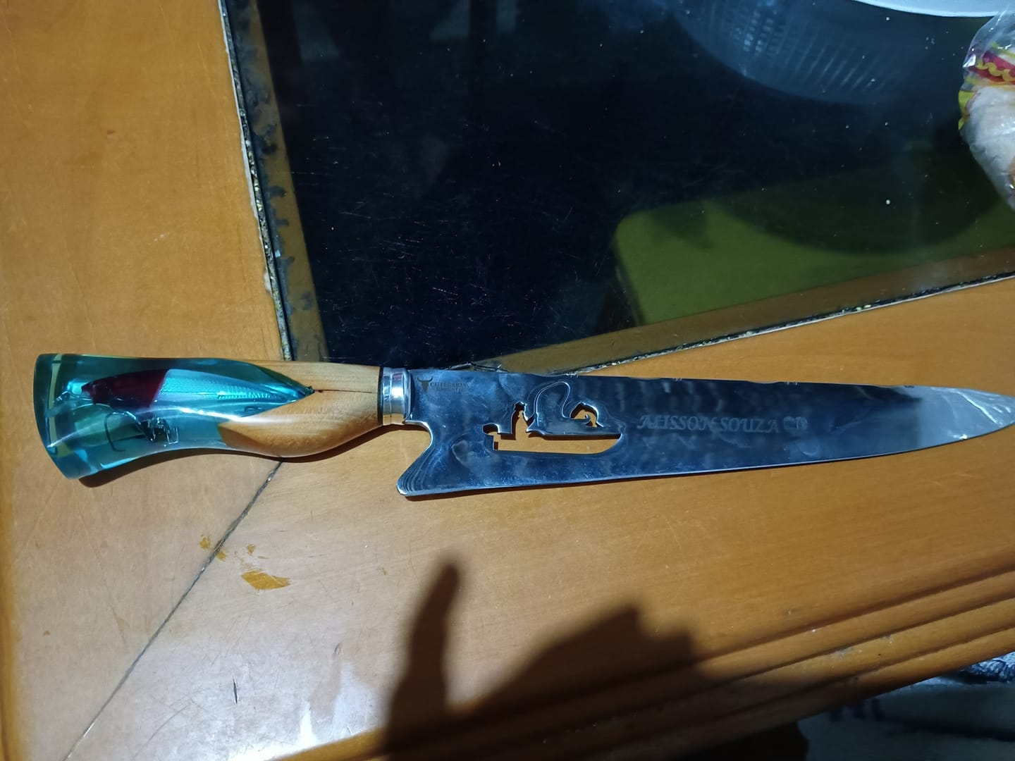 Customer photo review of Faca Artesanal Pescador Premium