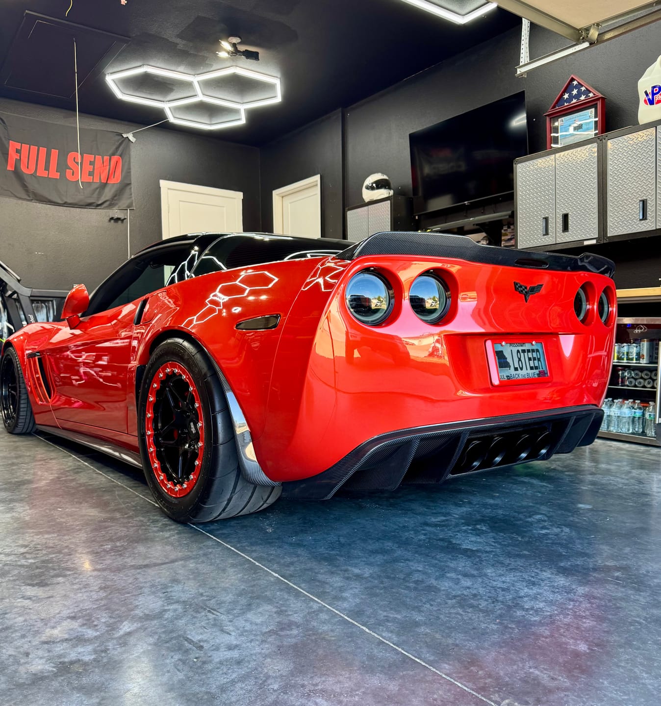 Customer photo review of 2005-13 Corvette C6 Z06 ZR1 Extended CARBON FIBER Rear Splash Guard Mud Flaps