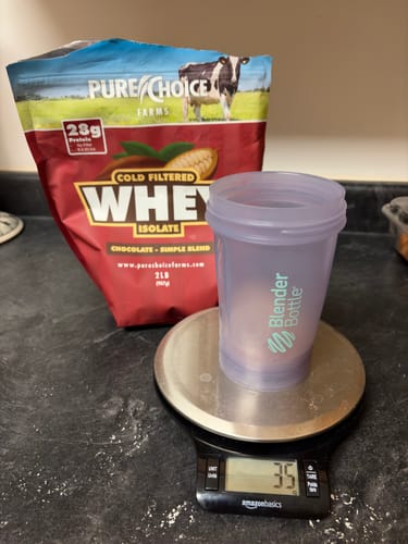 Customer photo review of Whey Protein Isolate Chocolate