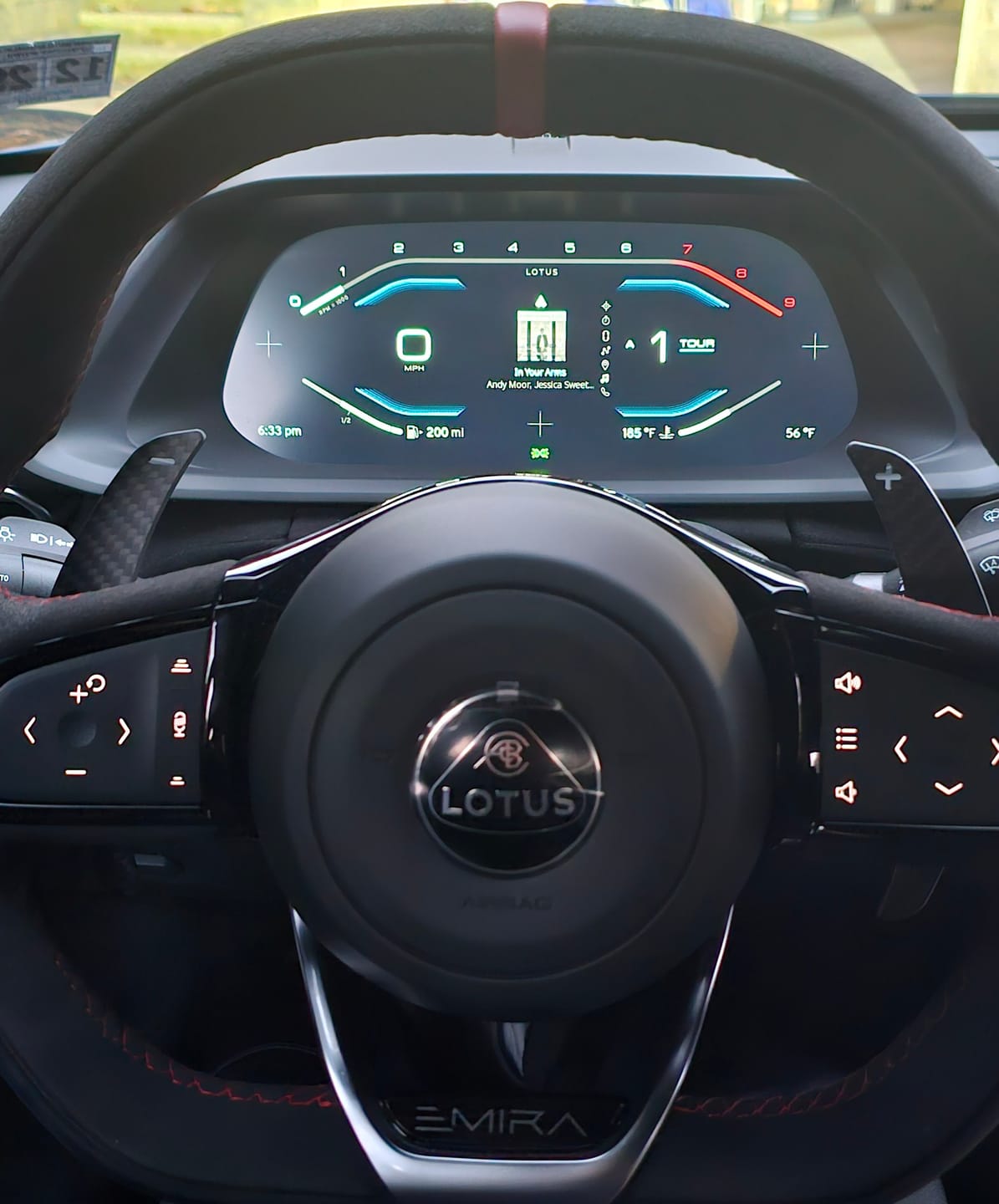 Customer photo review of Carbon Fiber Magnetic Paddle Shift for Emira i4 and V6 ISP