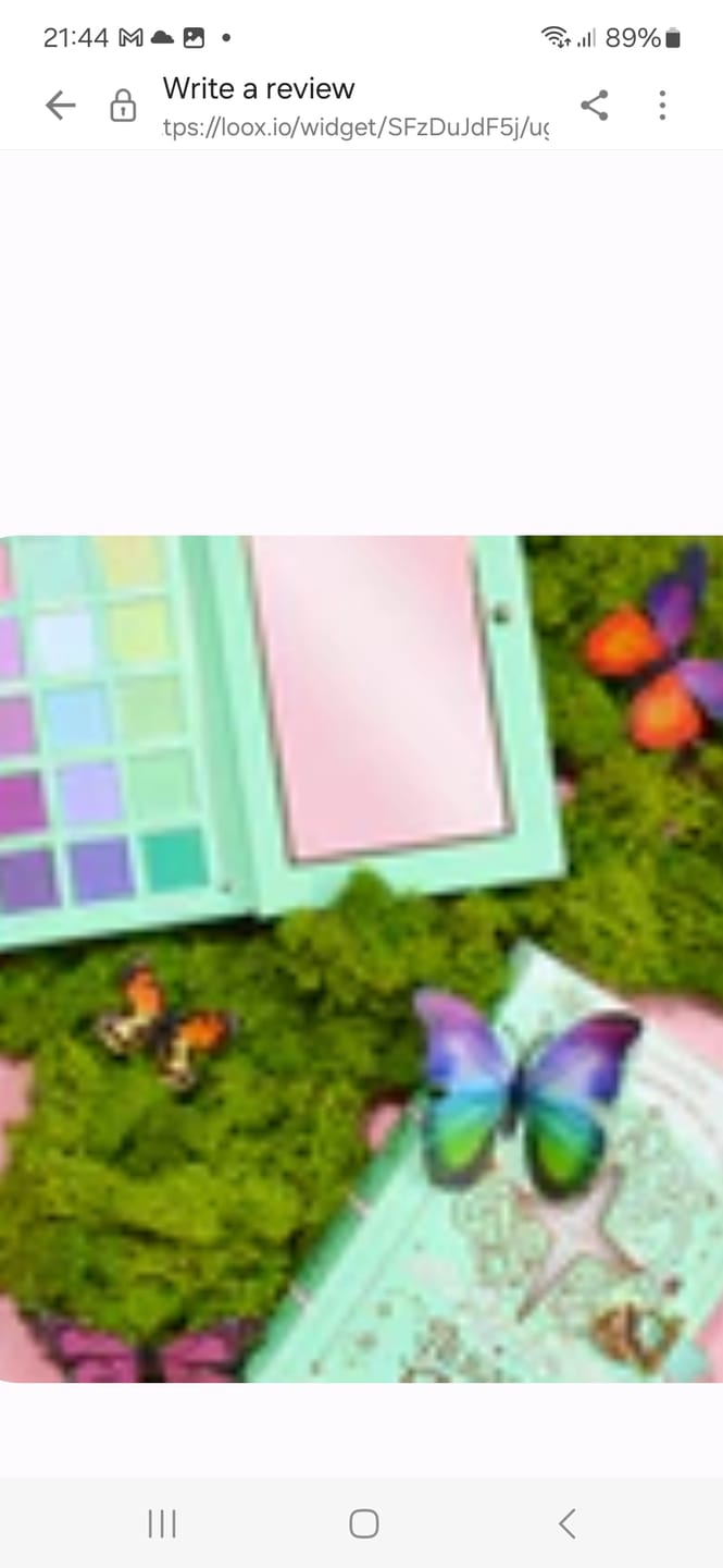 Customer photo review of P. Louise Aligning My Future Pastel Eyeshadow Palette