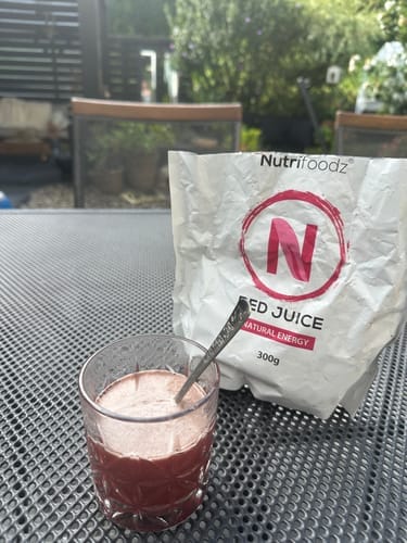 Customer photo review of Nutrifoodz® Red Juice