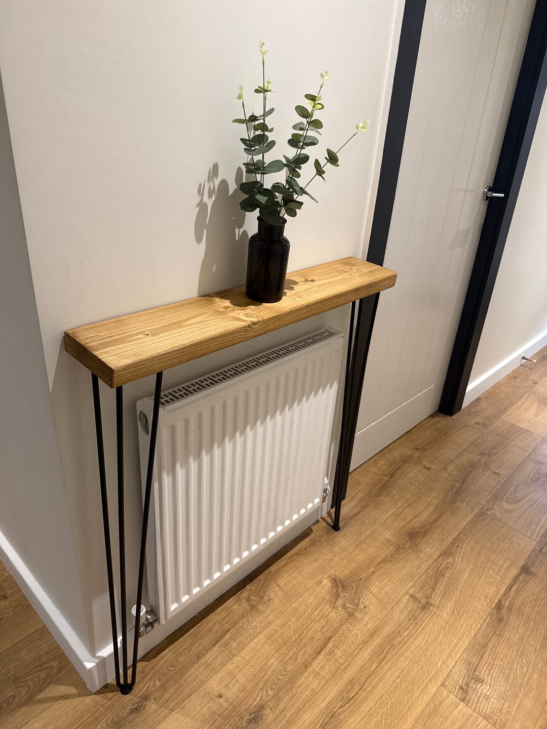 Customer photo review of Console Table 15cm Depth | Hairpin Leg
