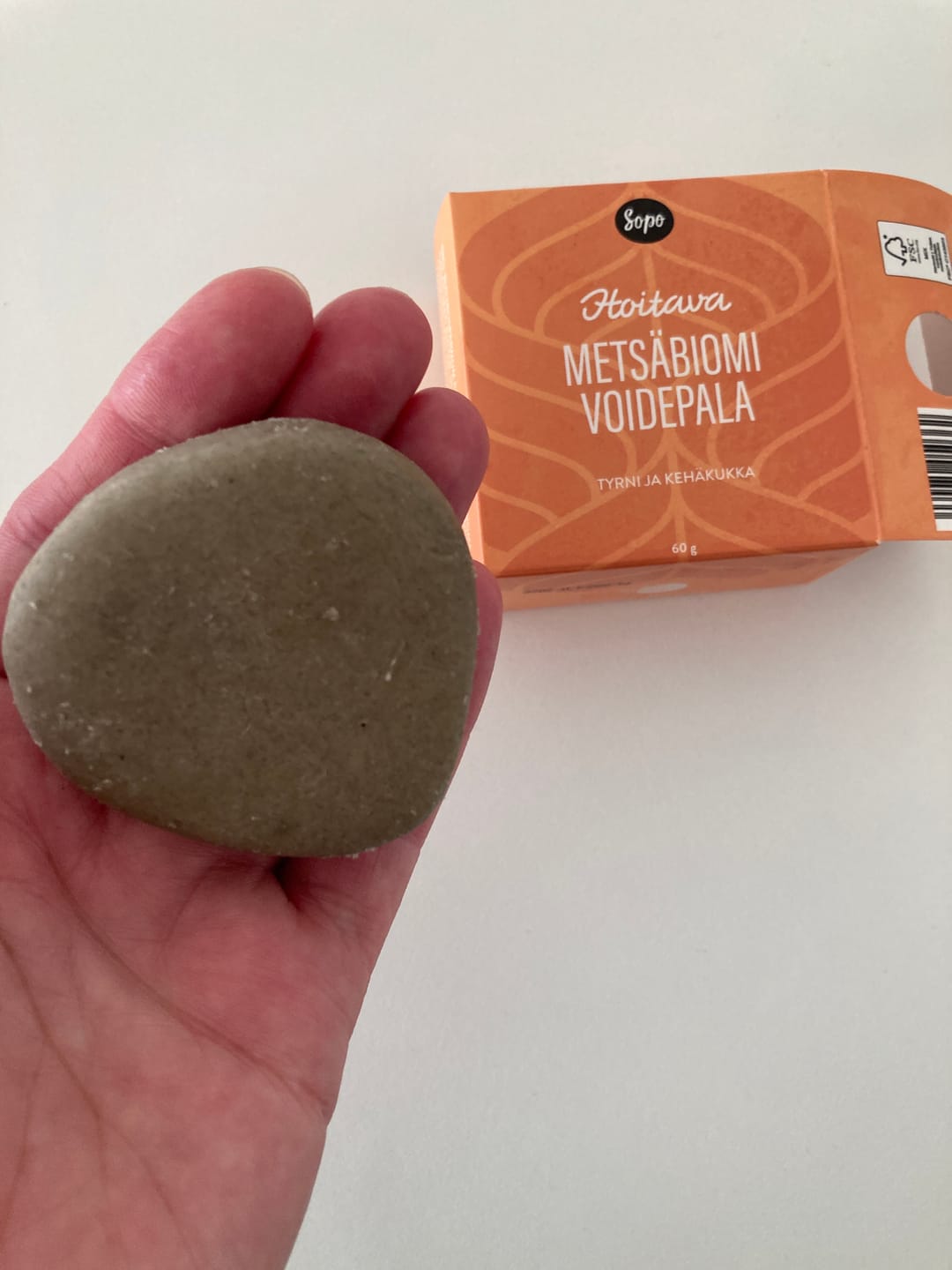 Customer photo review of Metsäbiomi Voidepala - 3 vaihtoehtoa