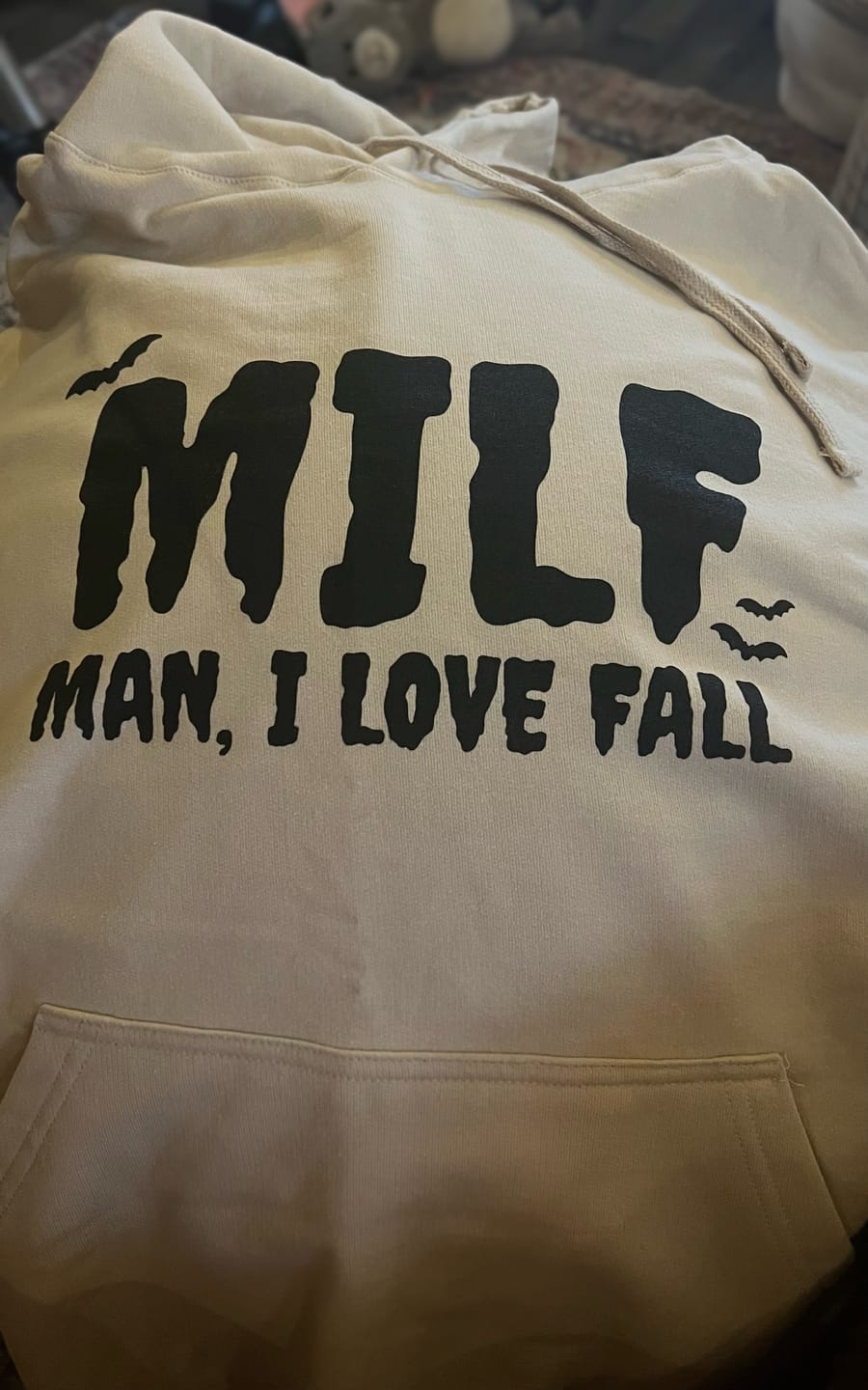 Customer photo review of Spooky MILF • Tan Hoodie