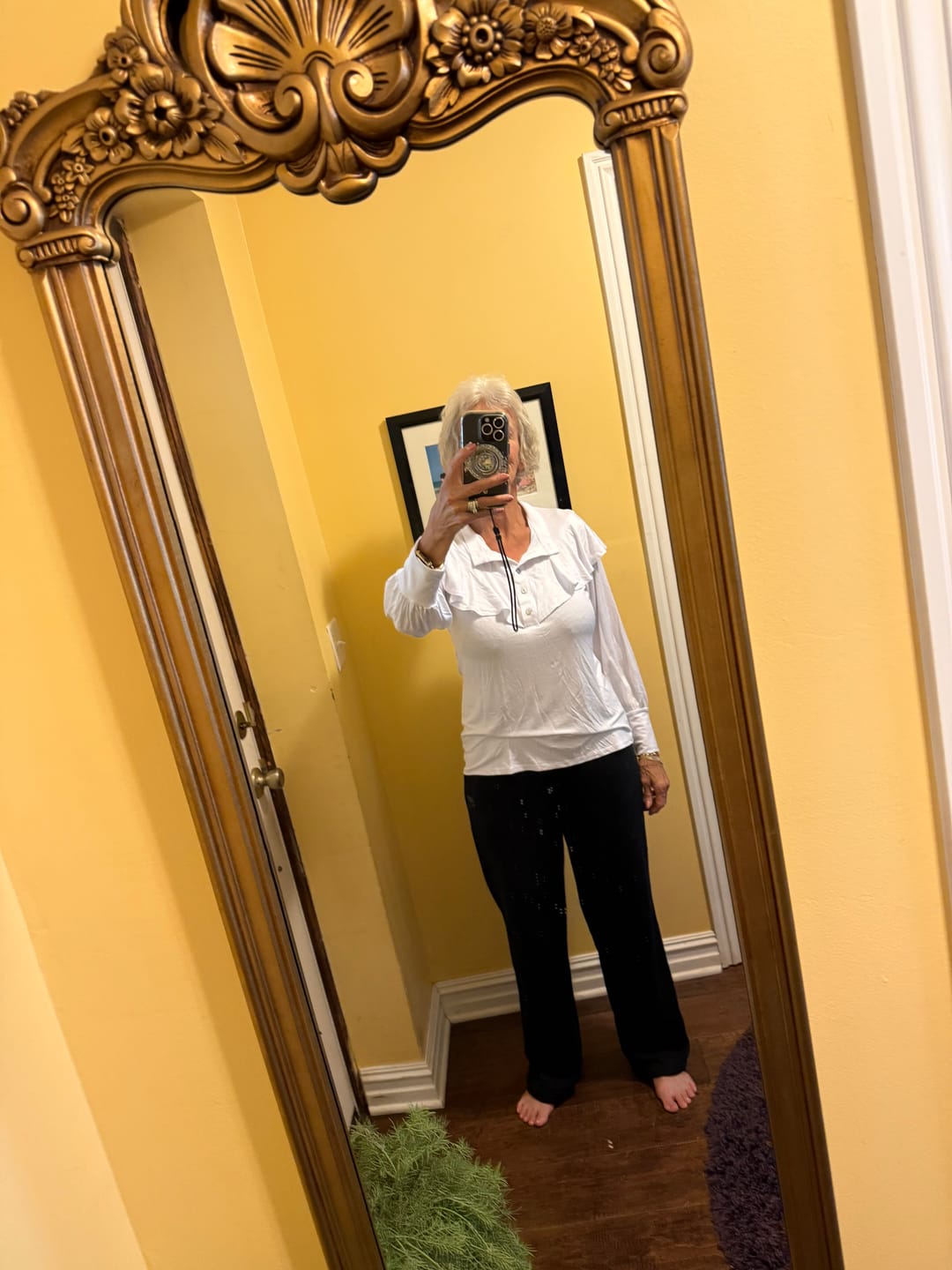 Customer photo review of Brigitte Brianna Hudson Top