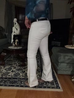 Customer photo review of White Christmas Butt Lift Jeans 14233