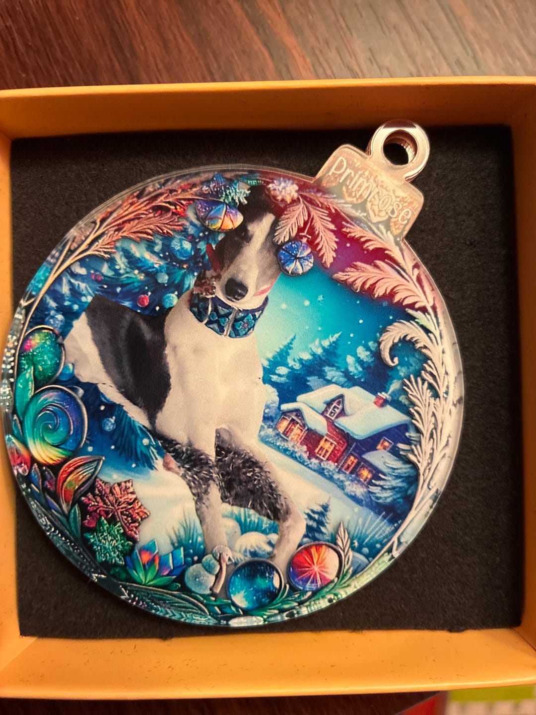 Customer photo review of Custom Photo Pets Make Our Lives Whole - Dog & Cat Personalized Ornament