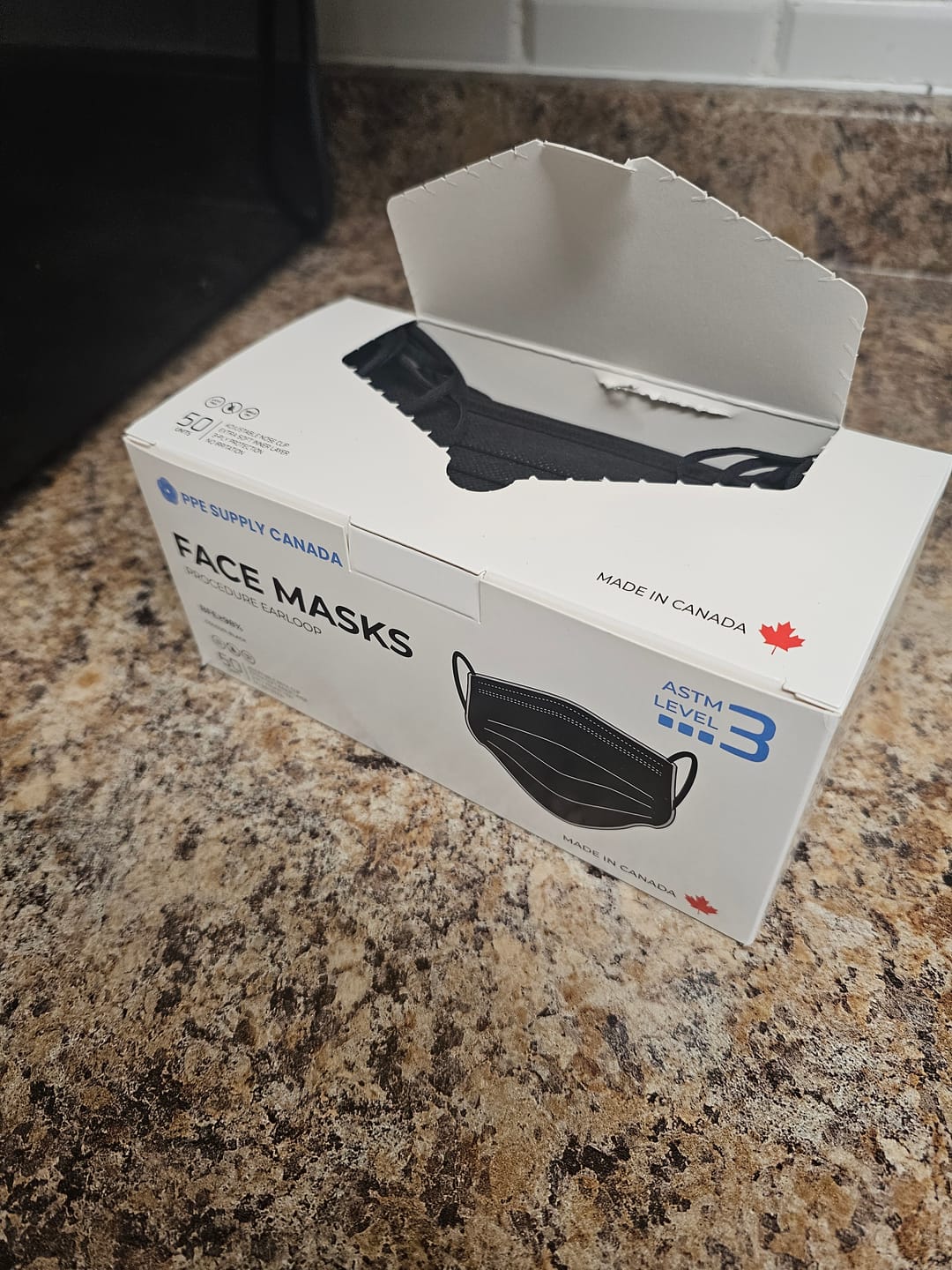 Customer photo review of ASTM Level 3 Medical Procedure Face Mask Made in Canada