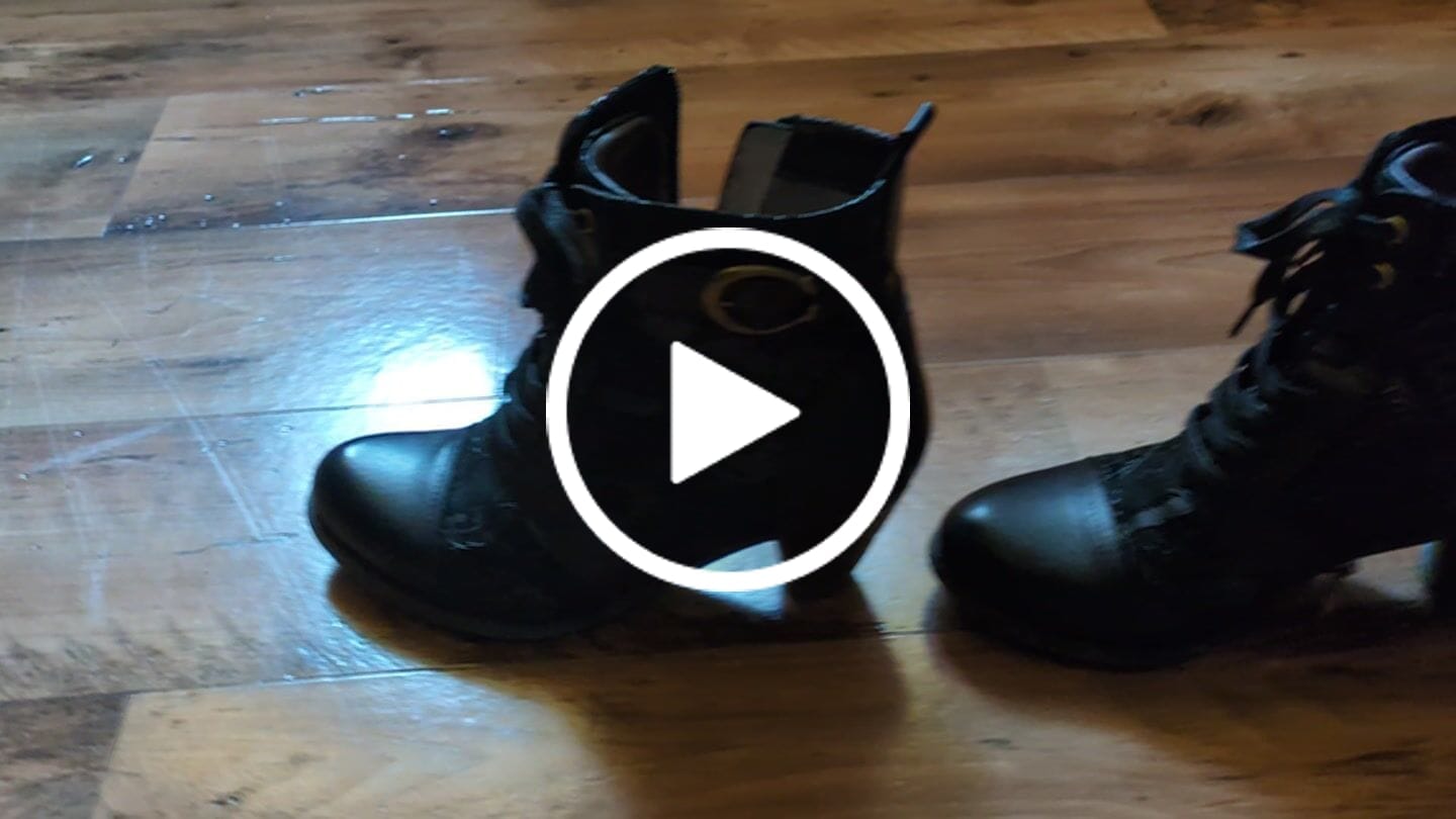 Customer video review of Timeless Grace Floral Lace-Up Ankle Boots