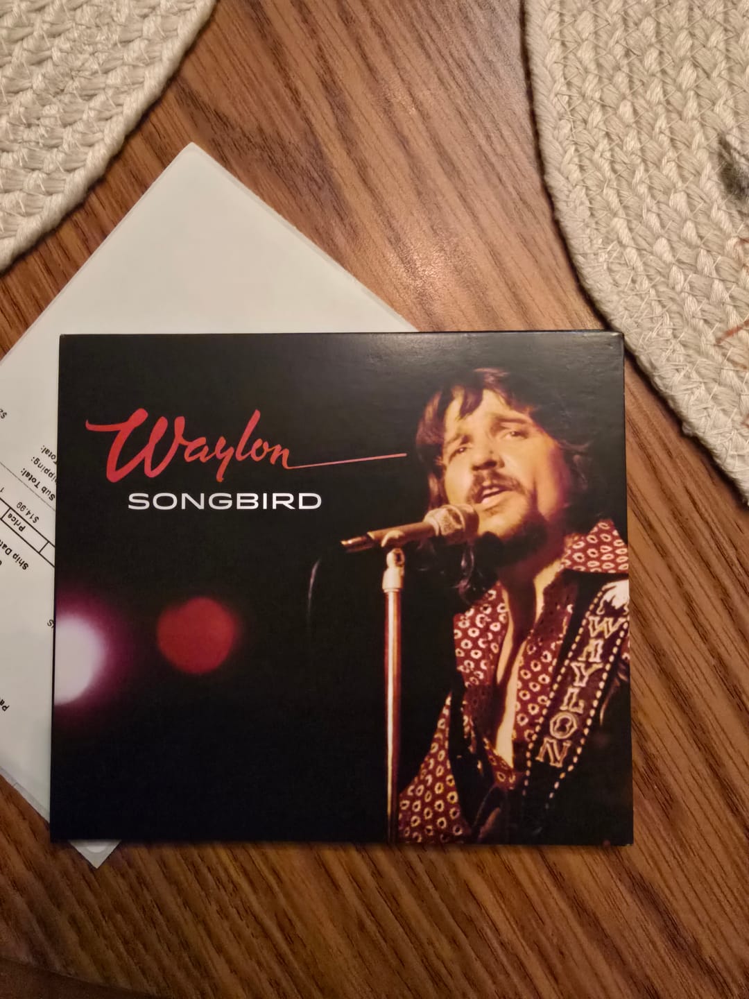 Customer photo review of Waylon Jennings "Songbird" CD Pre-Order