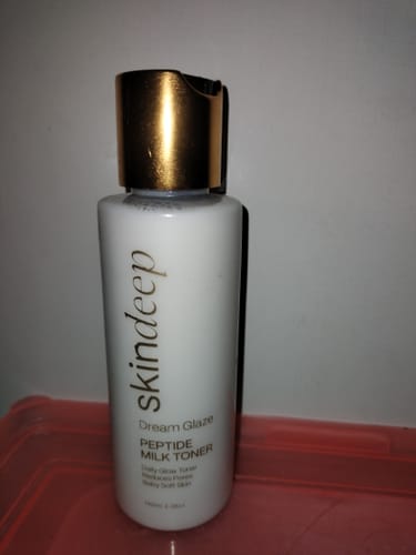 Customer photo review of DREAM GLAZE - Peptide Milk Toner