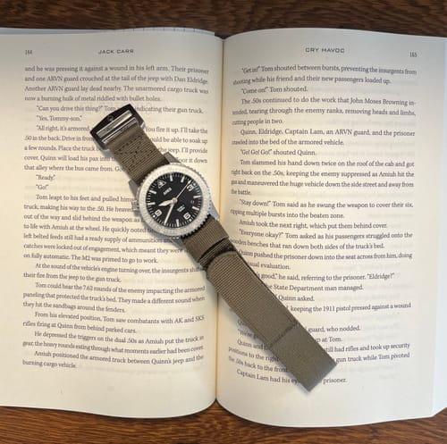 Customer photo review of Glomar Explorer - Hook And Loop Watch Strap