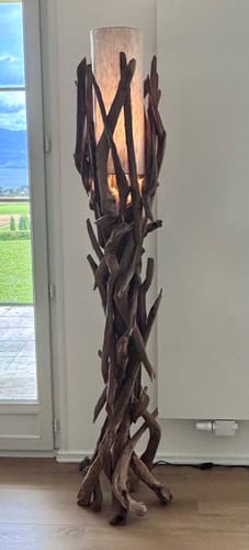 Customer photo review of Treibholz Stehlampe VILLA Lampenschirm Natur