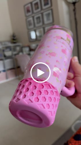 Customer video review of FAIRY FLOSS WAFFLE Tumbler Boot -fits 20-40oz New!