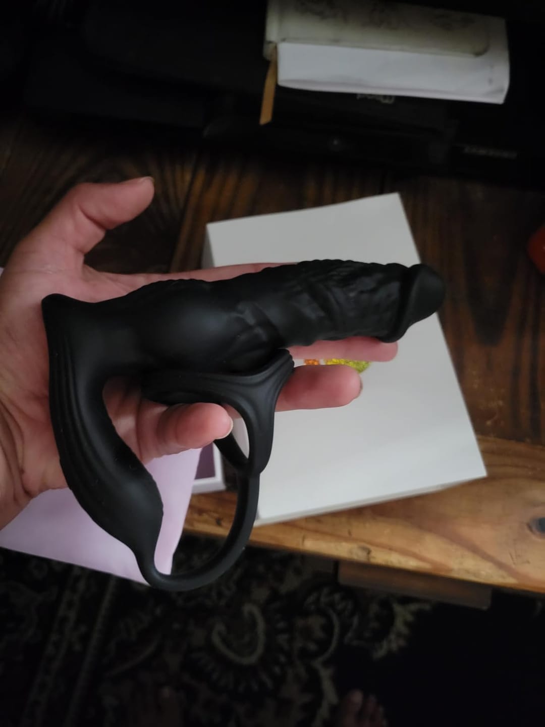 Customer photo review of Stimulateur de prostate avec anneau pénien et 9 modes vibrants